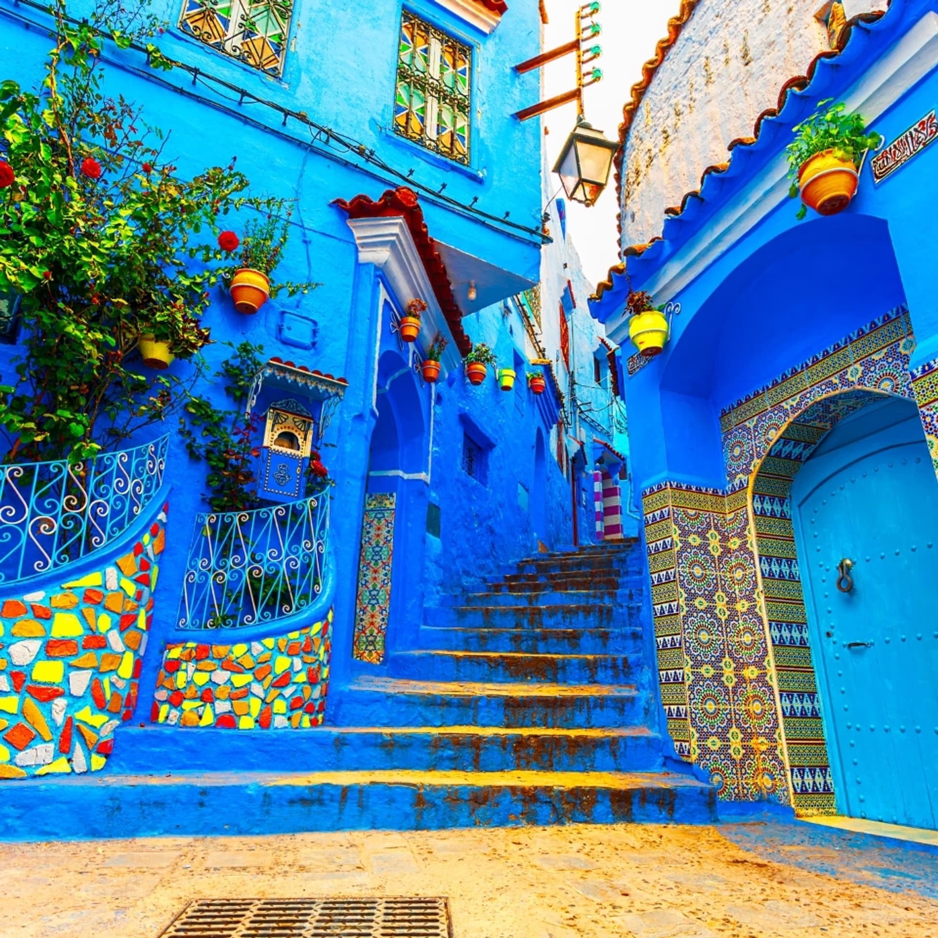 Wandering the blue-washed lanes of Chefchaouen, high in the Rif Mountains