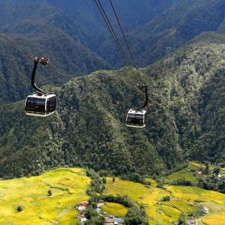 Sapa's rice terraces and a cable car up Fansipan, the roof of Indochina